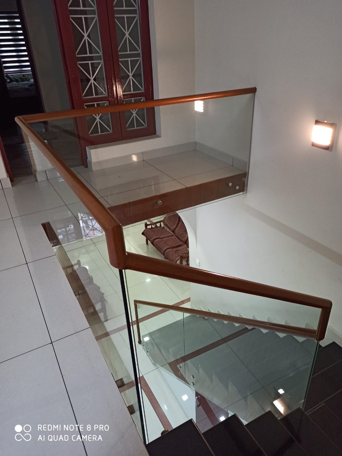 Glass railing using Stud fittings work in kochi